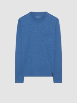 Northstar T-Shirts Garment Dye Beatnik Long-Sleeve T-Shirt - Mid Blue