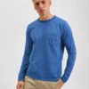 Northstar T-Shirts Garment Dye Beatnik Long-Sleeve T-Shirt - Mid Blue