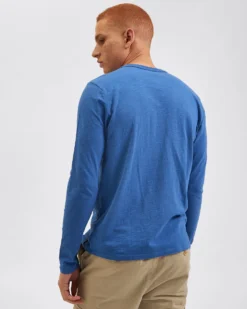 Northstar T-Shirts Garment Dye Beatnik Long-Sleeve T-Shirt - Mid Blue