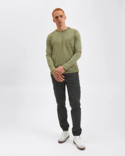 Northstar Garment Dye Beatnik Long-Sleeve T-Shirt - Olive Green T-Shirts
