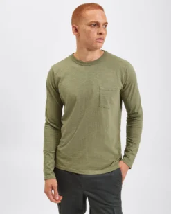 Northstar Garment Dye Beatnik Long-Sleeve T-Shirt - Olive Green T-Shirts
