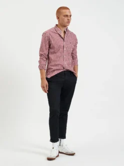 Northstar House Poplin Gingham Shirt - Merlot