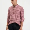 Northstar House Poplin Gingham Shirt - Merlot