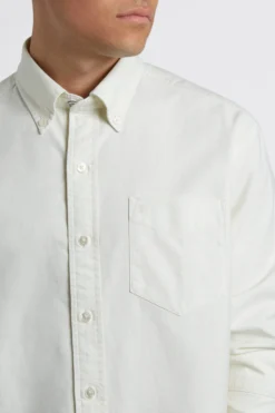 Northstar Spring | Summer 2022 Beatnik Oxford Garment Dye Shirt - Ecru