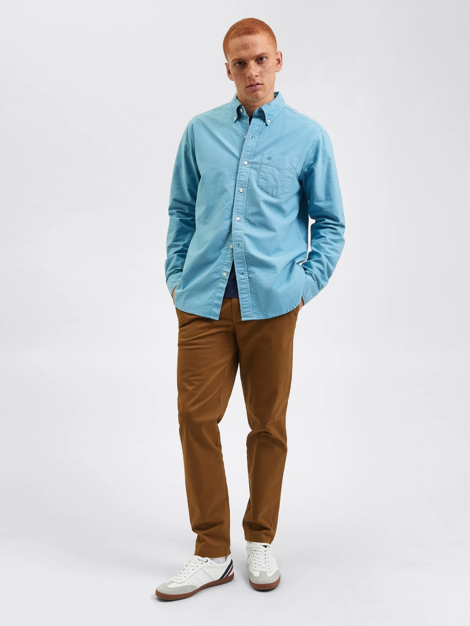 Northstar Beatnik Oxford Garment Dye Shirt - Deep Teal Blue Long-Sleeve Shirts 8 Northstar Beatnik Oxford Garment Dye Shirt - Deep Teal Blue Long-Sleeve Shirts