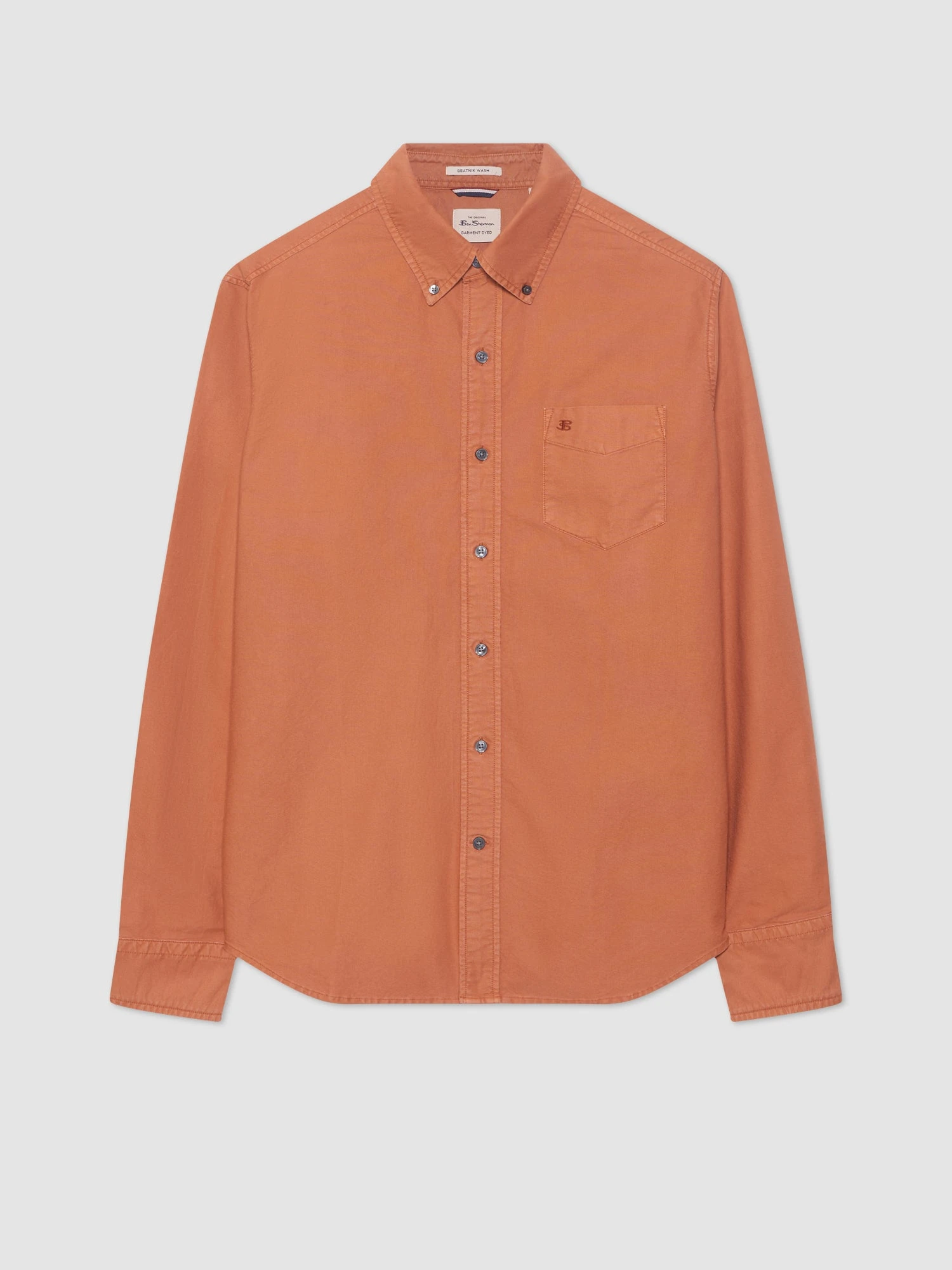 Northstar Beatnik Oxford Garment Dye Shirt - Terracota 6 Northstar Beatnik Oxford Garment Dye Shirt - Terracota