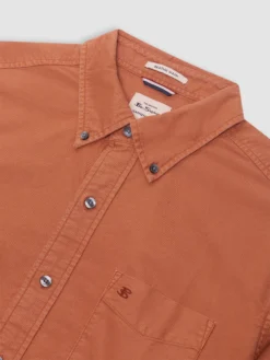 Northstar Beatnik Oxford Garment Dye Shirt - Terracota 10 Northstar Beatnik Oxford Garment Dye Shirt - Terracota