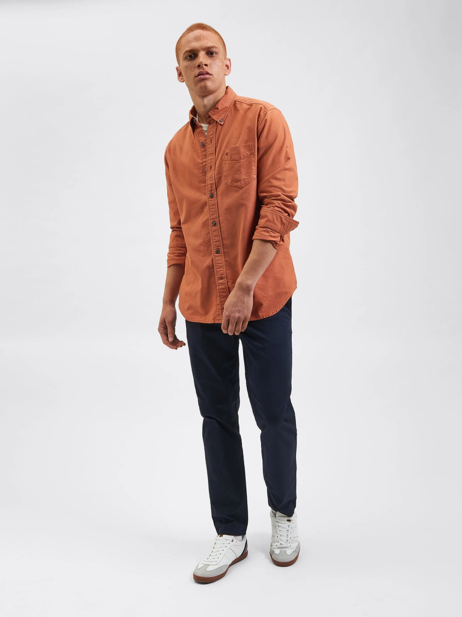 Northstar Beatnik Oxford Garment Dye Shirt - Terracota 8 Northstar Beatnik Oxford Garment Dye Shirt - Terracota