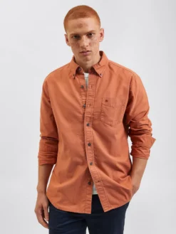 Northstar Beatnik Oxford Garment Dye Shirt - Terracota 12 Northstar Beatnik Oxford Garment Dye Shirt - Terracota