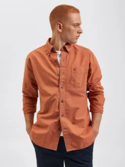 Northstar Beatnik Oxford Garment Dye Shirt - Terracota