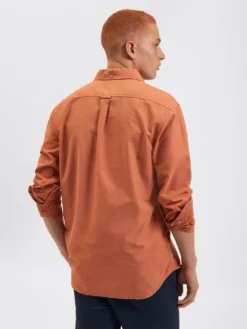 Northstar Beatnik Oxford Garment Dye Shirt - Terracota