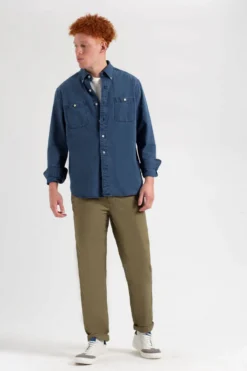 Northstar Long-Sleeve Shirts Hackney Wick Denim Shirt - Dark Indigo Wash