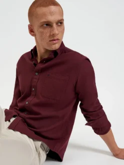Northstar Uniform Flannel Shirt - Merlot Long-Sleeve Shirts