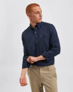 Northstar Long-Sleeve Shirts Uniform Flannel Shirt - Navy