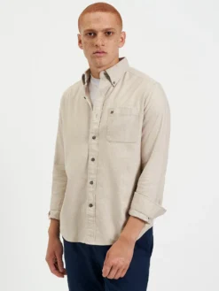 Northstar Uniform Flannel Shirt - Oatmeal Long-Sleeve Shirts
