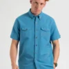 Northstar Garment Dye Short-Sleeve Linen Shirt - Parisian Blue