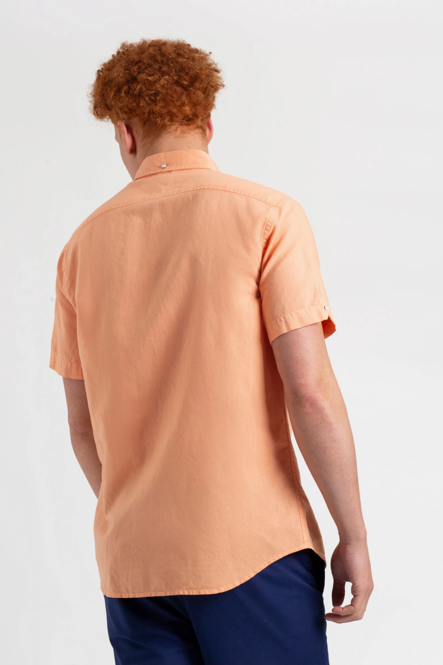 Northstar Garment Dye Short-Sleeve Linen Shirt - Washed Orange Spring | Summer 2022 5 Northstar Garment Dye Short-Sleeve Linen Shirt - Washed Orange Spring | Summer 2022