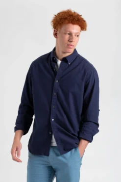 Northstar St. Ives Resort Oxford Organic Shirt - Navy Spring | Summer 2022