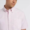 Northstar Short Sleeve Brighton Oxford Organic Shirt - Dusty Pink Short-Sleeve Shirts
