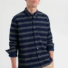 Northstar Dalston Blues Long Sleeve Indigo Stripe Beach Shirt