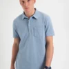 Northstar Garment Dye Beatnik Polo - Pale Blue 2 Northstar Garment Dye Beatnik Polo - Pale Blue