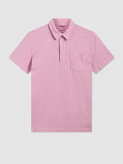 Northstar Garment Dye Beatnik Polo - Washed Pink