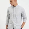 Northstar Long-Sleeve Shirts Brighton Oxford Organic Stripe Shirt - Collegiate Blue Multi Stripe
