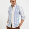 Northstar Brighton Oxford Organic Stripe Shirt - Deck Chair Multi Stripe Long-Sleeve Shirts