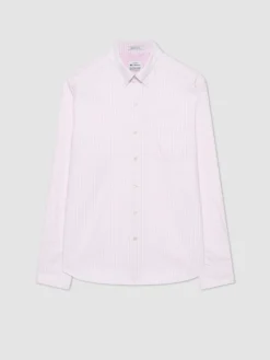 Northstar Brighton Oxford Organic Stripe Shirt - Pink Bengal Stripe