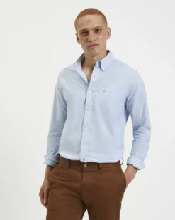 Northstar Long-Sleeve Shirts Brighton Oxford Organic Shirt - Sky Blue