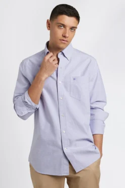 Northstar Brighton Oxford Organic Shirt - Spring Purple Long-Sleeve Shirts