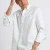 Northstar Brighton Oxford Organic Shirt - White Long-Sleeve Shirts