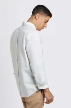 Northstar Brighton Oxford Organic Shirt - White Long-Sleeve Shirts