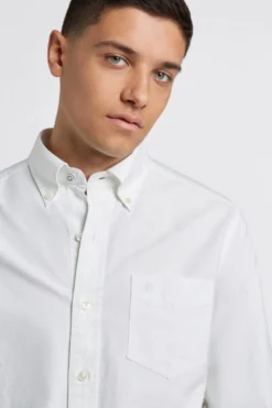 Northstar Brighton Oxford Organic Shirt - White Long-Sleeve Shirts