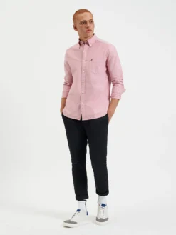 Northstar Brighton Oxford Organic Shirt - Light Red Long-Sleeve Shirts