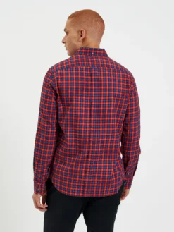 Northstar House Tartan Twill Shirt - Red Long-Sleeve Shirts