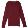 One Step Up Men's Long-Sleeve Lounge Tee - Burgundy Loungewear