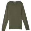 One Step Up Loungewear Men's Long-Sleeve Lounge Tee - Green