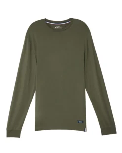 One Step Up Loungewear Men's Long-Sleeve Lounge Tee - Green