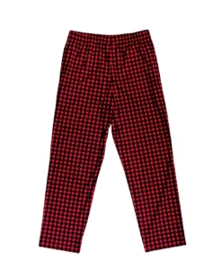 One Step Up Men's Microfleece PJ Pants - Red/Navy Loungewear