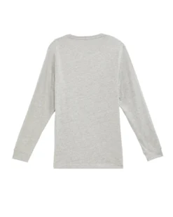 One Step Up Men's Long-Sleeve Tee & Jogger Lounge Set - Heather Grey Loungewear