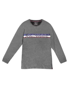 One Step Up Loungewear Men's Long-Sleeve Tee & Jogger Lounge Set - Charcoal