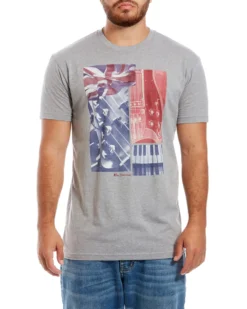 Zuma Loungewear Music Collage Graphic Tee - Dark Heather Grey