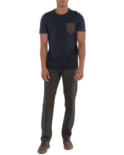 Zuma All Over Print Pocket Tee - Navy