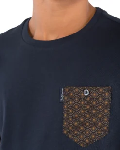 Zuma All Over Print Pocket Tee - Navy