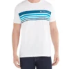 Zuma Ombre Stripe Print Styled T-Shirt - White Loungewear