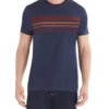 Zuma Loungewear Ombre Stripe Print Styled T-Shirt - Navy