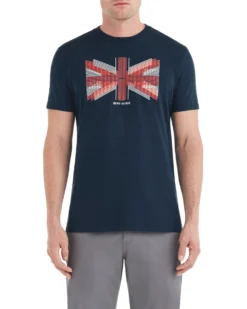 Zuma Union Jack Slice Graphic Tee - Navy Loungewear