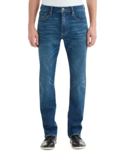 Zuma Denim Men's Straight Leg Jeans, 32 Inseam - Distress Wash