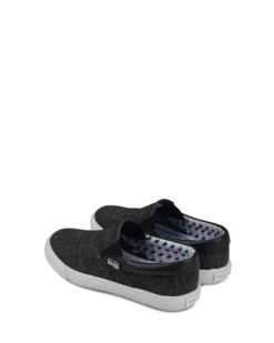GMI Boys' Jayme Slip-On Sneaker - Black Denim